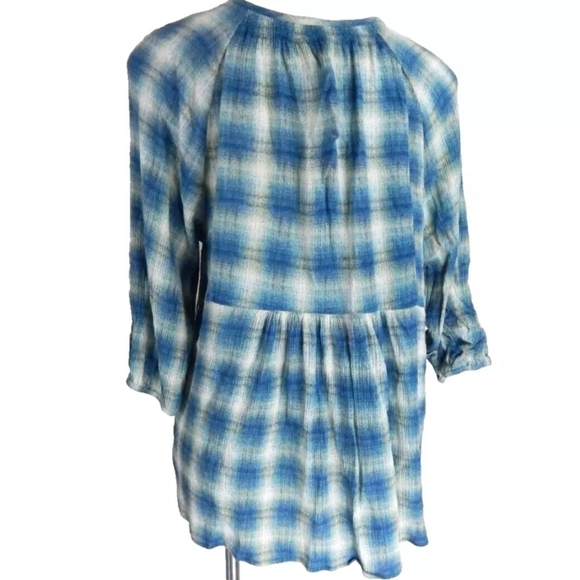 Maeve Anthropologie Calavon Plaid Tunic Top - Picture 4 of 4